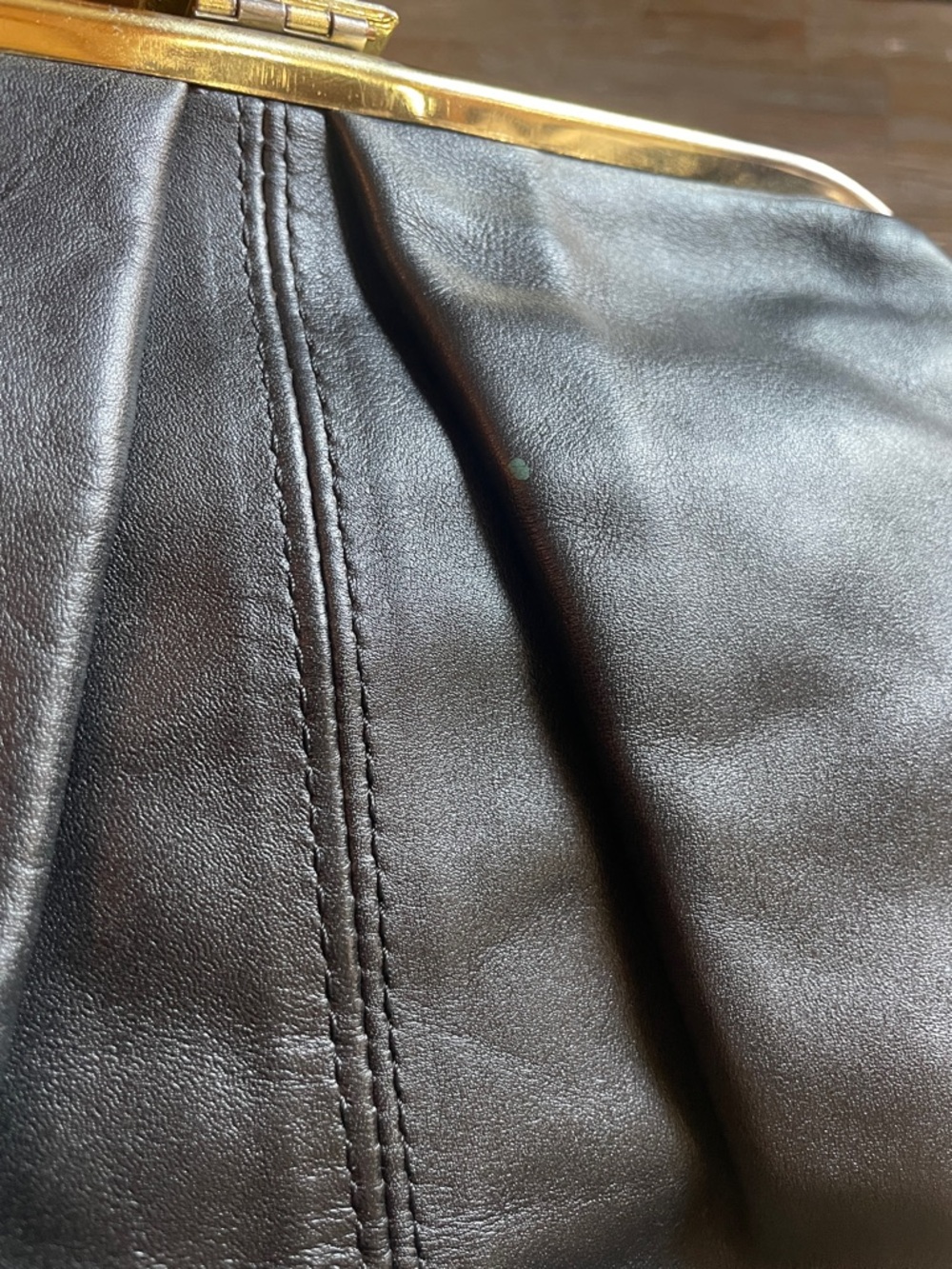 Vintage Leather Frame Clutch - Picture 15 of 15